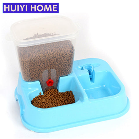 Home Large Adjustable Automatic Feeder water Bowl For Dogs