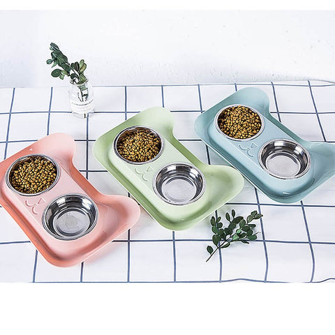New Arrivals Stainless Steel Double Dog Bowl Food Bowl