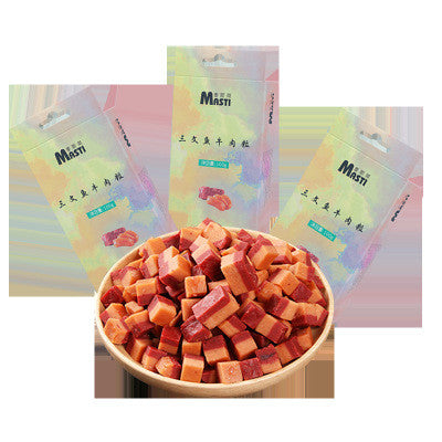 snack salmon beef grain / snowflake beef high nutrition for dog