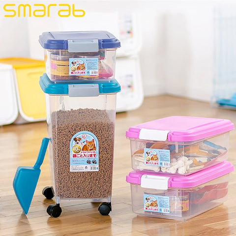 Food Storage Dog Food  Grain Barrels Sealed Pulley for dog